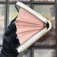 A-accessories GUCCI NO.524291 19-10-2.5cm Women’s Long PU Leather Wallet with Credit Card Holders Money Organizer Zipper Purse Wristlet Handbag