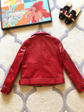 D-clothing Dior Riders Clothes Black/Red Leather Jacket Locomotive Suit