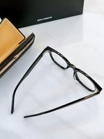 S-sunglasses Anti Radiation Computer Glasses For Volta Women Rectangular Black Acetate Frame Eyewear Anti Blue Light Blocking Ray Wellington Style Glasses Optical Spectacle Eyeglass Replaceable Lenses For Adult 99.9% UV Protection Blue Light