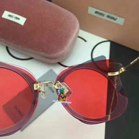 S-sunglasses MIU MIU Frameless Overlapping piece Gradient Fashion sunglasses for SMU02S