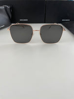 S-sunglasses Men's UV-Proof Strong Light Sunglasses For Diane Classic Silver Square Frame 99.9% UV Protected Brown Lenses for Driving Eye Glasses Reflective Lenses Big Face
