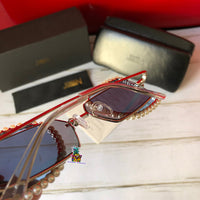 S-sunglasses JINNNN X PERCY LAU BAMBI SUNGLASS FEATURING A METALLIC BRIDGE AND NYLON LENSE