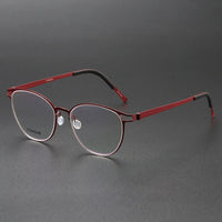 Titanium Eyeglass Frames Denmark Titanium No Screw Korea Glasses Frames Optical Ultra-light Business Luxury Glasses Men