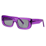 Rectangular Sunglasses Female Retro Punk Color Big Frame Sunglasses Ladies Fashion Glasses Sunscreen Summer New Products