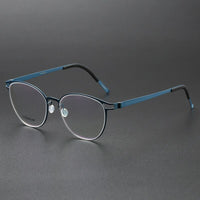 Titanium Eyeglass Frames Denmark Titanium No Screw Korea Glasses Frames Optical Ultra-light Business Luxury Glasses Men