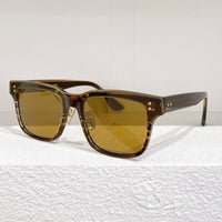 D407 Original Thickened Acetate Sunglasses Square Black Gradient Designer Brand Eyeglasses Tortoise Handamde High Quality Glass