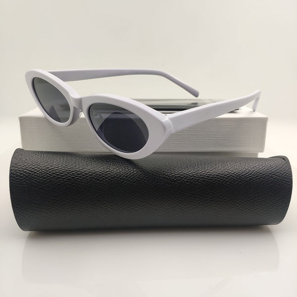 Small Oval Acetate Sunglasses Black Brand Designer Female Retro Shades For Women Fashion Sunglasses Girls Women Sun Glasses