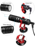E-electronic Xinpu BOYA BY-MM1/BY-MM1+ Camera Video Record Microphone Youtube Vlogging Facebook Livestream Mic for iPhone iPad HuaWei Smartphone DJI Osmo Mobile 2,for ZHIYUN Smooth 4(BY-MM1)
