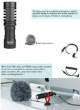 E-electronic Xinpu BOYA BY-MM1/BY-MM1+ Camera Video Record Microphone Youtube Vlogging Facebook Livestream Mic for iPhone iPad HuaWei Smartphone DJI Osmo Mobile 2,for ZHIYUN Smooth 4(BY-MM1)