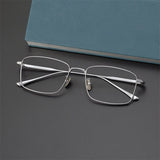LEX titanium glasses for men with myopia Men Women rectangle Frame Glasses  myopia  prescription Round eyeglass frame