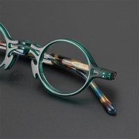 F2058 Men Women Retro Frame Glasses Round Acetate  For Men and Women myopia computer prescription glasses  artistic personality