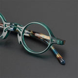 F2058 Men Women Retro Frame Glasses Round Acetate  For Men and Women myopia computer prescription glasses  artistic personality