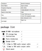 E-electronic Xinpu BOYA BY-MM1/BY-MM1+ Camera Video Record Microphone Youtube Vlogging Facebook Livestream Mic for iPhone iPad HuaWei Smartphone DJI Osmo Mobile 2,for ZHIYUN Smooth 4(BY-MM1)