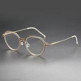 Reading Glasses For Women Men Denmark Linde 6582 Titanium No Screw Korea Glasses Frames Optical Ultra-light Business Glasses