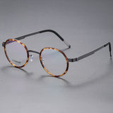 High Quality Glasses Men 9714 Denmark Titanium No Screw Korea Glasses Frames Optical Ultra-light Business Prescription Glasses