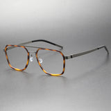 Glasses Frame For Men Denmark Linde 9753 Titanium No Screw Korea Square Glasses Frames Optical Ultra-light Business