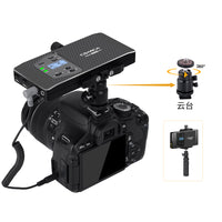 E-electronic XINPU COMICA CVM-WS60 Combo 1-Trigger-2 Dual Transmitter and one Receiver Flexible Mini Wireless Microphone Universal for Camera