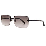 2023 New Half-Frame Rectangular Sunglasses Ladies Retro Design Ladies Gradient Lens Sunglasses Fashion Summer New