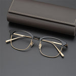 D7216 Handmade Titanium Acetate Optical Eyeglasses Frame  For Men and Women Fashion Retro Myopia Glasses Glasses