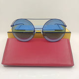 Round Sale Women Sunglasses For Brand Designer Gold Alloy Summer Female Party Trending Products Futuristic Large For Sun Glasses