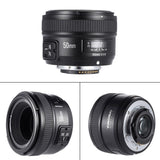 E-electronic YONGNUO YN 50mm YN50mm F1.8 Large Aperture Auto Focus Lens For Nikon D800 D300 D700 D3200 D3300 D5100 D5200 D5300 DSLR Camera For Canon Rebel T6 EOS 700D 750D 800D 5D Mark II IV 10D 1300D