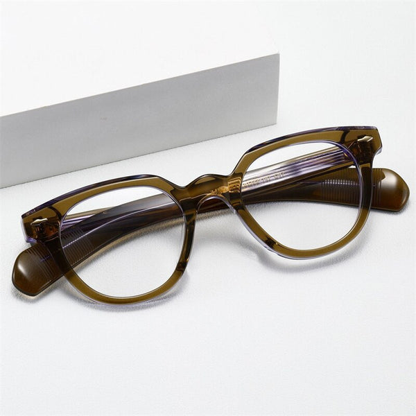 Jacques 515 High Quality Men Women Glasses Retro Vintage Rectangular Acetate myopia   glasses for male female