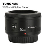 E-electronic YONGNUO YN 50mm YN50mm F1.8 Large Aperture Auto Focus Lens For Nikon D800 D300 D700 D3200 D3300 D5100 D5200 D5300 DSLR Camera For Canon Rebel T6 EOS 700D 750D 800D 5D Mark II IV 10D 1300D