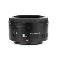 E-electronic YONGNUO YN 50mm YN50mm F1.8 Large Aperture Auto Focus Lens For Nikon D800 D300 D700 D3200 D3300 D5100 D5200 D5300 DSLR Camera For Canon Rebel T6 EOS 700D 750D 800D 5D Mark II IV 10D 1300D