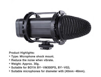 E-electronic Xinpu BOYA BY-C03 Camera Shoe Microphone Shockmount for Zoom H1 BY-V02 BY-VM300PS
