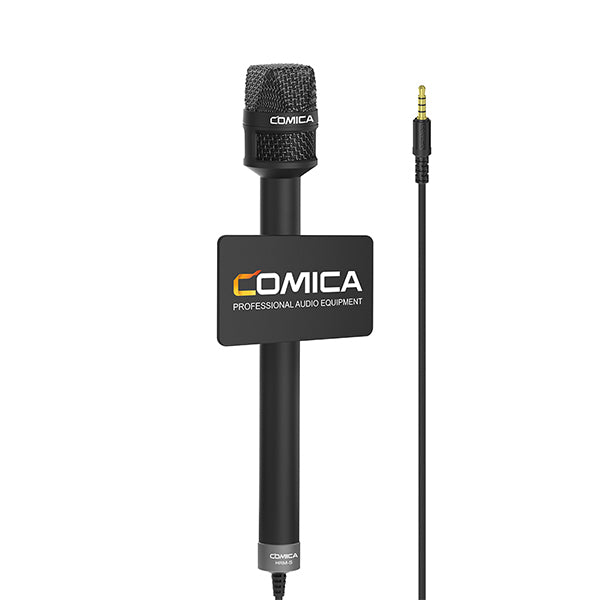 E-electronic XINPU COMICA HRM-S Handheld Interview Microphone for Smartphone 3.5mm TRRS Plug Cardioid Condenser Mic