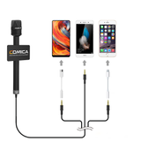 E-electronic XINPU COMICA HRM-S Handheld Interview Microphone for Smartphone 3.5mm TRRS Plug Cardioid Condenser Mic