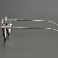 High Quality Round Glasses Frame Titanium Alloy Female Myopia Glasses Frame Men Frame Retro US Designer Brand