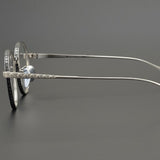 High Quality Round Glasses Frame Titanium Alloy Female Myopia Glasses Frame Men Frame Retro US Designer Brand