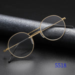 Men Glasses Frame 5518 Denmark Titanium No Screw Korea Optical Ultra-light Business Round Prescription Diopter For Reading