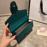 M-Handbag GUCCI 20cm Ladies Vintage Printing Wide Shoulder Strap Messenger Bag Small Square Bag