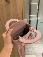 M-Handbag Dior 18cm Purses and Handbags for Women Top Handle Satchel Shoulder Bags for Ladies