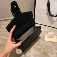 M-Handbag GUCCI 20cm Ladies Vintage Printing Wide Shoulder Strap Messenger Bag Small Square Bag