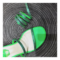 S-shoe R.e.n.e C.a.o.v.i.l.l.a Womens Chunky Block Low Mid Heel Lace Up Strappy Sandal Faux Suede Shoes