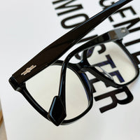 S-sunglasses New Fashion Oversized Square Black Frame Eyewear  Gentl Monster For Ata Acetate Frame Eyeglasses UV Spectacles Plain Replaceable Lens Blue Light Glasses with Myopia Frame for Men Women