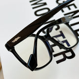 S-sunglasses New Fashion Oversized Square Black Frame Eyewear  Gentl Monster For Ata Acetate Frame Eyeglasses UV Spectacles Plain Replaceable Lens Blue Light Glasses with Myopia Frame for Men Women