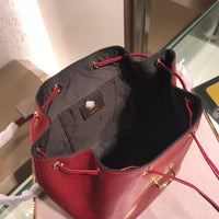 H-bag Fendi BACKPACK Red leather backpack Length:22 Height:26 Depth:15