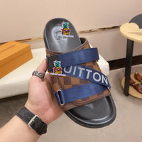 S-shoe Louis Vuitton Women Sandals Summer New Thick Heel Platform Sole Shoes Female Summer Flat Casual Shoes Fashion Sports Beach Women's Slippers Heels Women Platform Sandals Female Thick Bottom Shoes Wedge with Open Toe