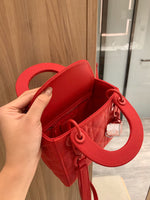 M-Handbag Dior 18cm Purses and Handbags for Women Top Handle Satchel Shoulder Bags for Ladies