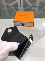 A-accessories NO.M62948 8.5-12.0-1.5cm Louis Vuitton Women's Short Purse Leather Medium Wallet Bifold Card Coin Holder Small Purses Buckle Zipper