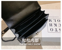 L-package 22-14-10cm Women Purse Clutch Small Crossbody Shoulder Bag with Chain Strap