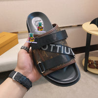 S-shoe Louis Vuitton Women Sandals Summer New Thick Heel Platform Sole Shoes Female Summer Flat Casual Shoes Fashion Sports Beach Women's Slippers Heels Women Platform Sandals Female Thick Bottom Shoes Wedge with Open Toe