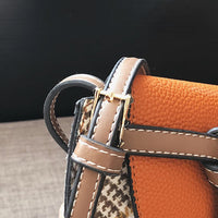 L-package 18-13-5cm Women Crossbody Satchel Bag Small Saddle Purse and Tote Shoulder Handbags