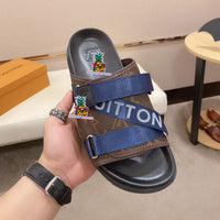 S-shoe Louis Vuitton Women Sandals Summer New Thick Heel Platform Sole Shoes Female Summer Flat Casual Shoes Fashion Sports Beach Women's Slippers Heels Women Platform Sandals Female Thick Bottom Shoes Wedge with Open Toe