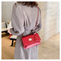 L-package 22-14-10cm Women Purse Clutch Small Crossbody Shoulder Bag with Chain Strap
