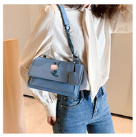 L-package 22-14-10cm Women Purse Clutch Small Crossbody Shoulder Bag with Chain Strap